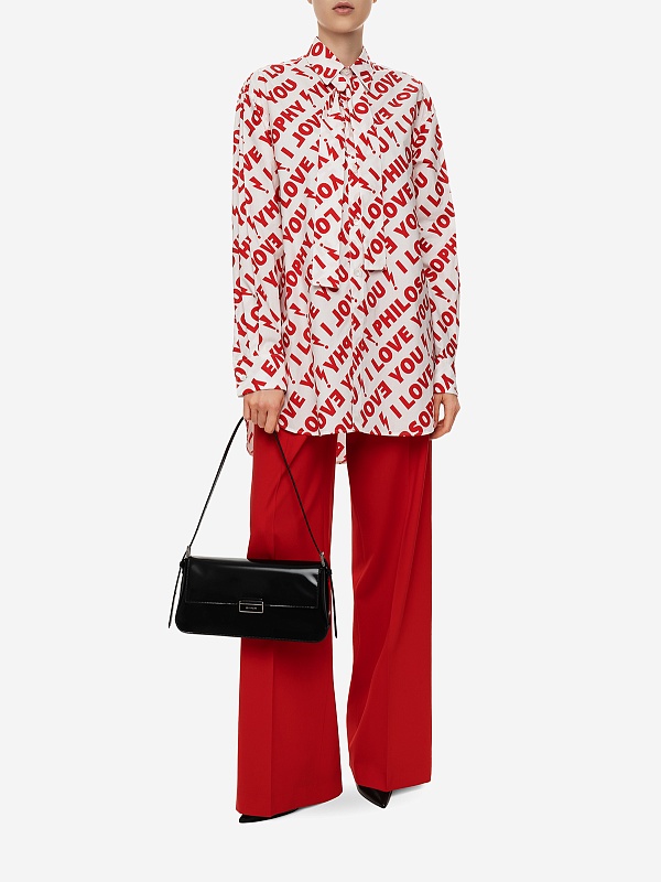 Блуза жен Philosophy Di Lorenzo Serafini 0225 5742 A1112 Fantasy print Red - 2