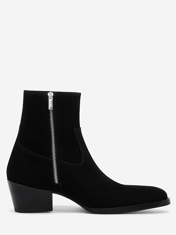Ботинки муж ROBERTO di PAOLO Cowboyboots in black suede BLACK - 1