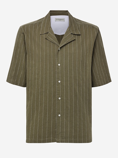 Рубашка муж Officine Generale S25MSHI010 LIGHT OLIVE/ECRU - 0