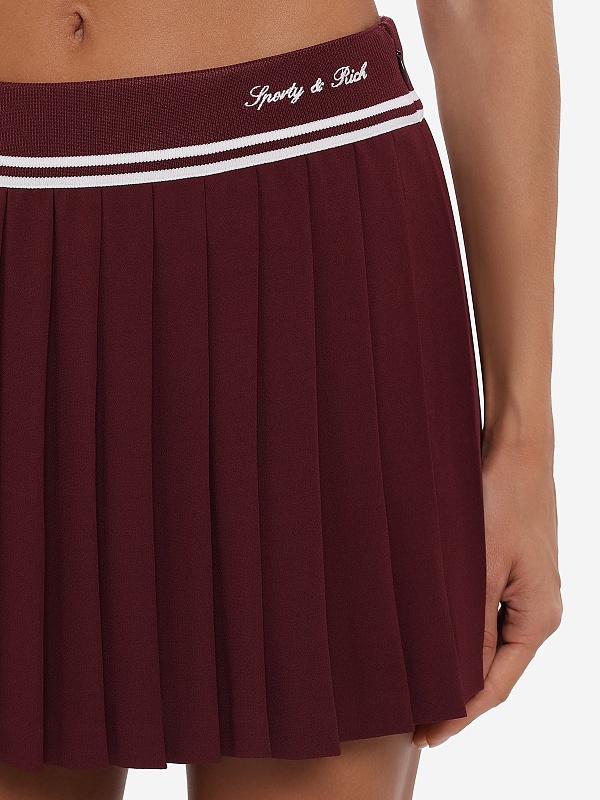 Юбка жен Sporty & Rich SK01275326RE02 Bordeaux White - 5