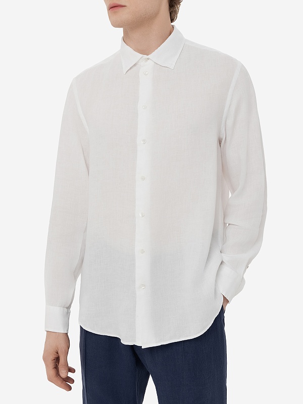 Рубашка муж Emporio Armani E31SM0 010F1 101 BIANCO - 3