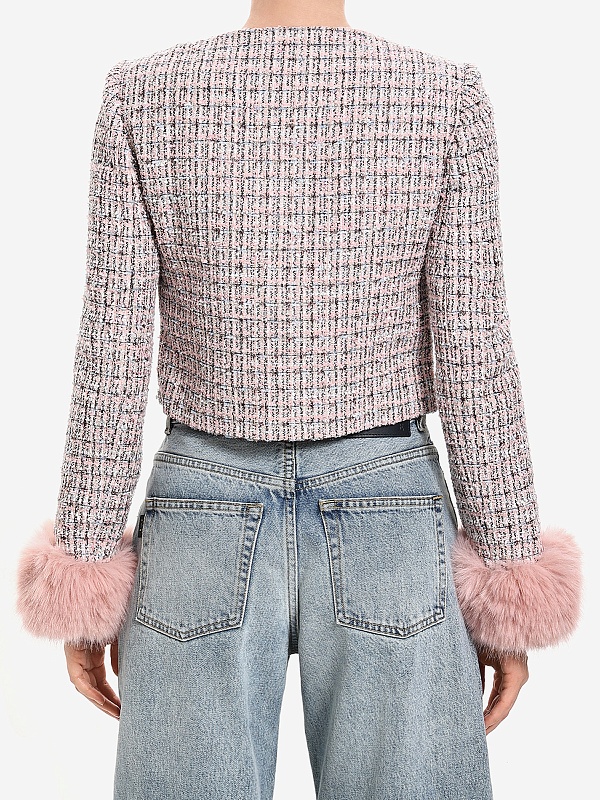 Жакет жен Self-Portrait AW25-098J-P PINK - 3