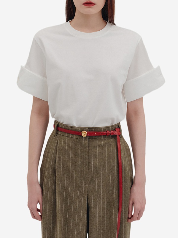 Футболка жен EENK EEB-1P350-TS02-WT Ivory - 3