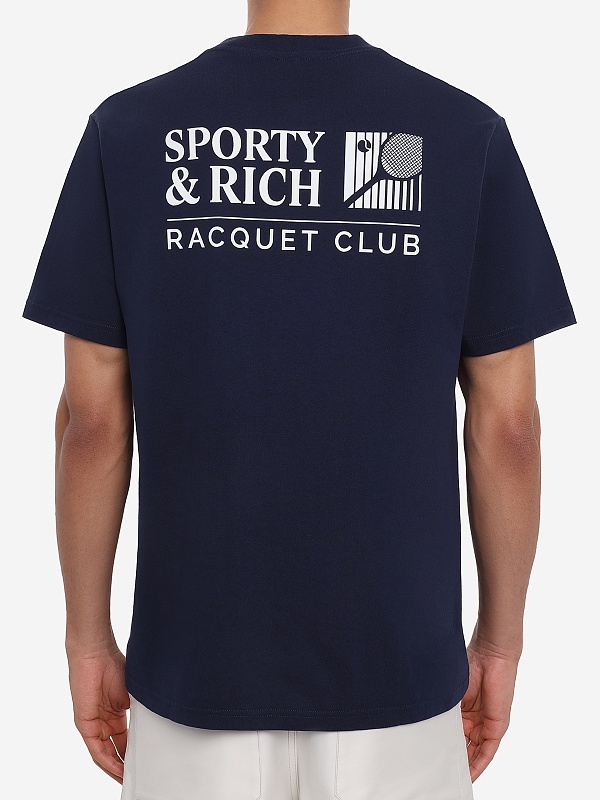 Футболка муж Sporty & Rich TO11975431BL106 Dark Navy - 4