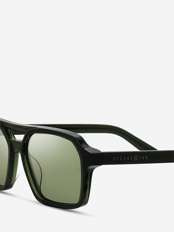 Солнцезащитные очки MM6 Lunettes 7 Green 56 16 145 - 3