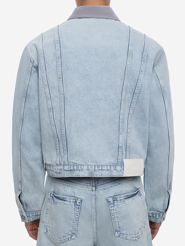 Куртка джинсовая муж PURPLE P009-LITC226 LT INDIGO - 4