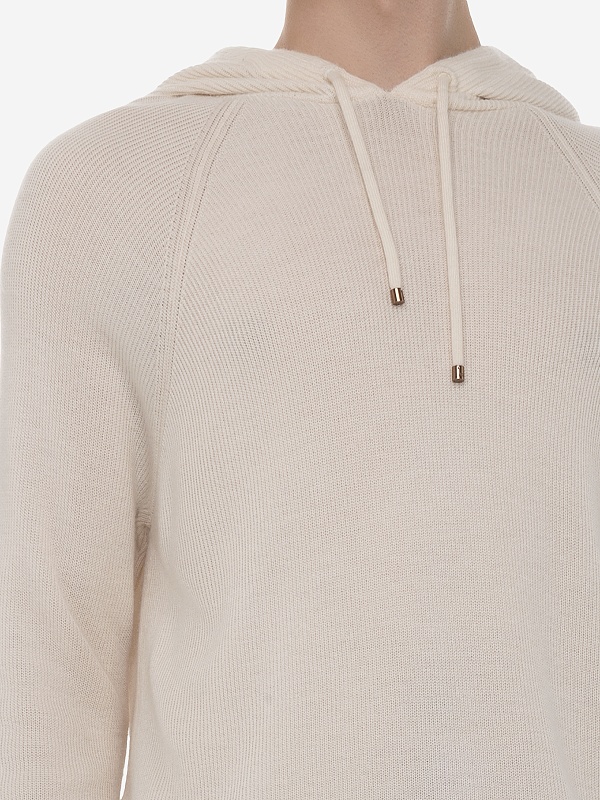 Худи муж AGNONA PE23P_KN05U18_1F1406 N01 WHITE - 5