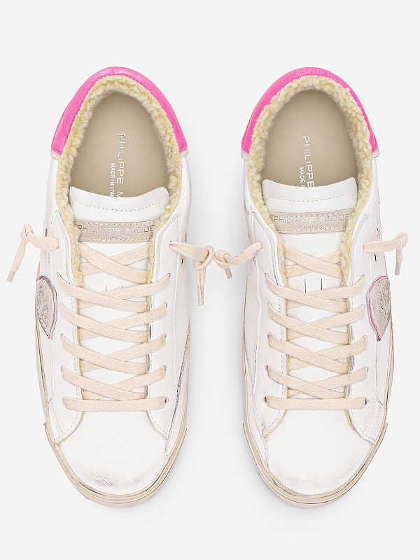 Полуботинки Philippe Model PRLD WF05 WEST FUR_BLANC FUCSIA - 3