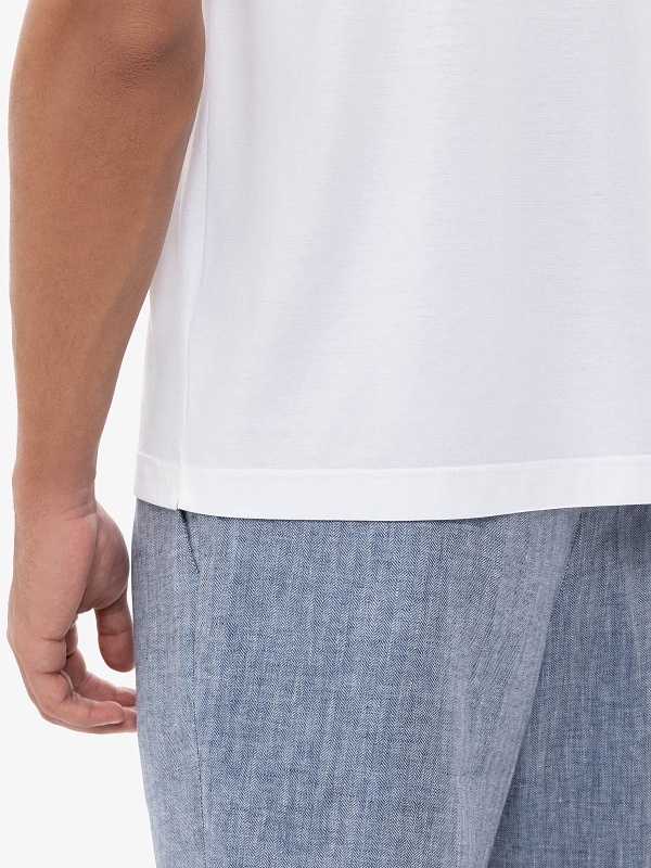 Футболка муж Filippo De Laurentiis TSMC JCREPE U001 optical white - 3