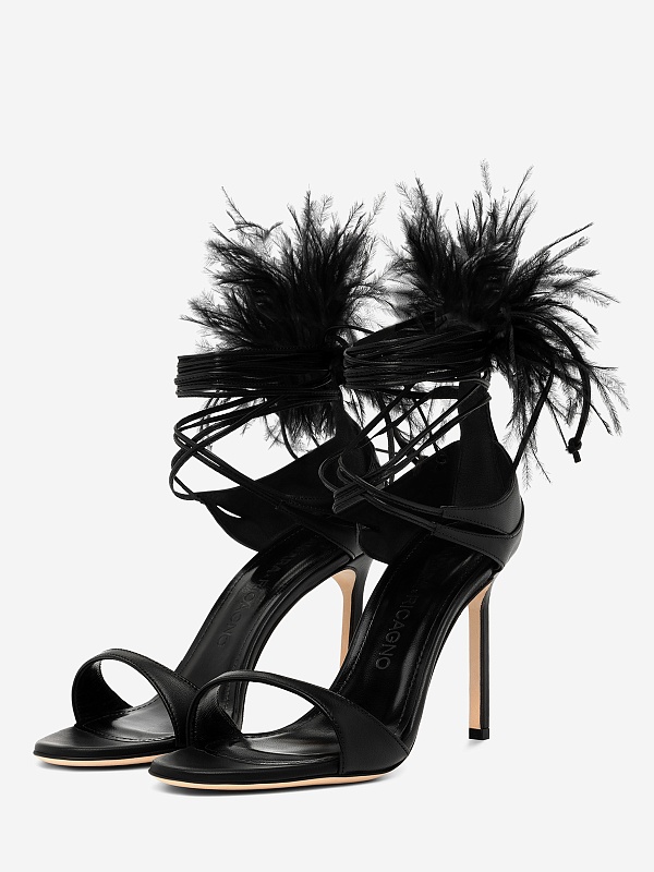Сандалии (каблук) жен Ricagno TAMARA SANDAL Black - 3