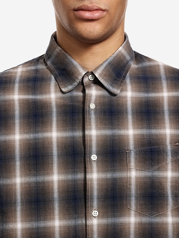 Рубашка муж Officine Generale W25MSHI002PRE ICDCOFF/CREAM/NAVY - 5