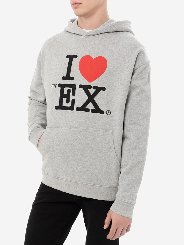 Худи муж Carne Bollente SS25H0101 Melange Grey - 2