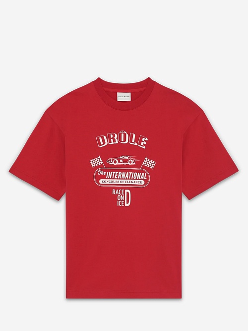Футболка муж Drôle de Monsieur I-TS279-CO195-RD RED - 0