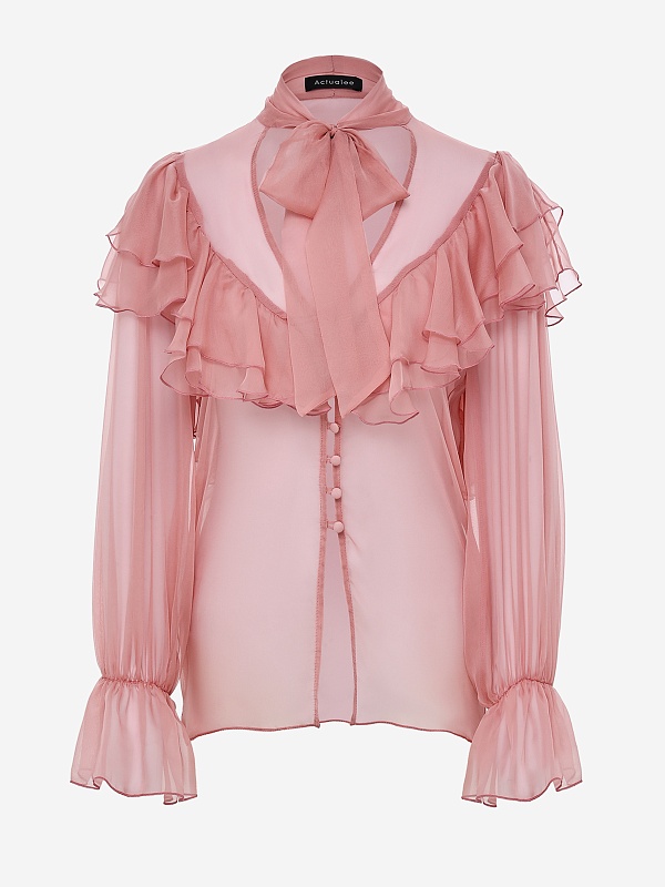 Блуза жен Actualee 14210 CA000579 pink - 5