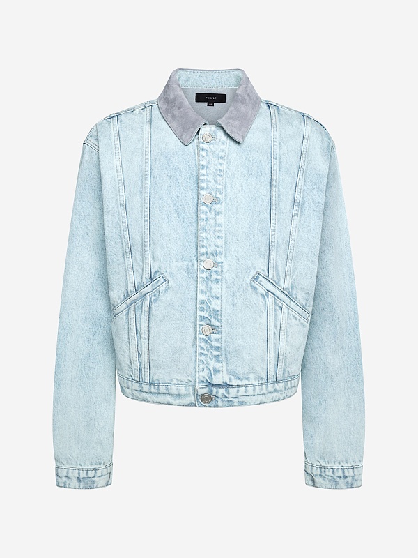 Куртка джинсовая муж PURPLE P009-LITC226 LT INDIGO - 0