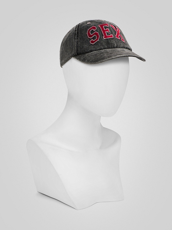 Кепка муж Carne Bollente AW26CAP0108 Off-Black - 3