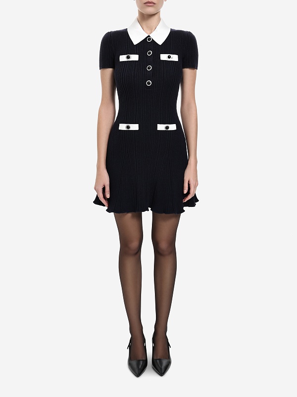 Платье жен Self-Portrait AW25-014S-N NAVY - 2