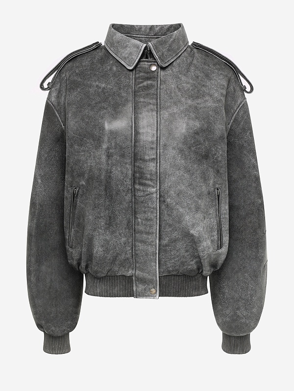 Куртка кожаная жен MANOKHI ASS2504 VINTAGE BLACK - 5