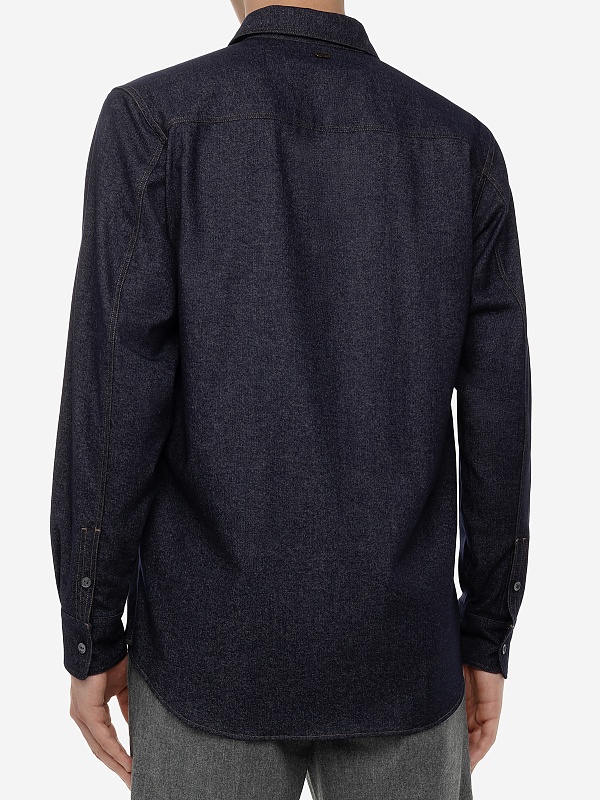 Рубашка муж AGNONA AI23PTD06U6Y_UW010 398 INDIGO - 4