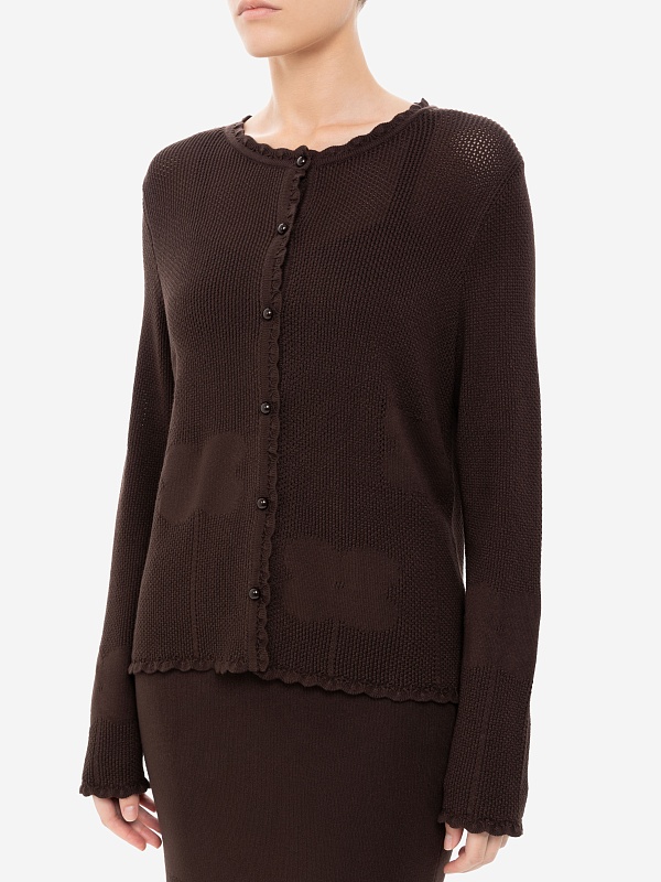 Кардиган жен Burka kn25-k001 Шоколадный - 2