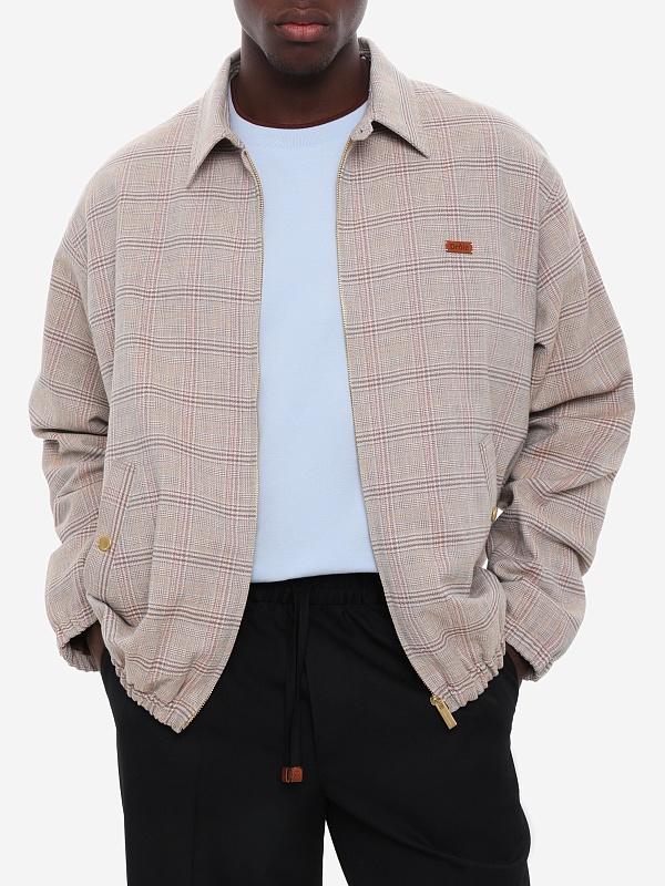 Бомбер муж Drôle de Monsieur K-JT239-CO251-DBG DARK BEIGE - 3