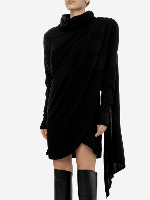 Платье жен Saint Laurent 751695Y75SW NOIR 1000 - 3