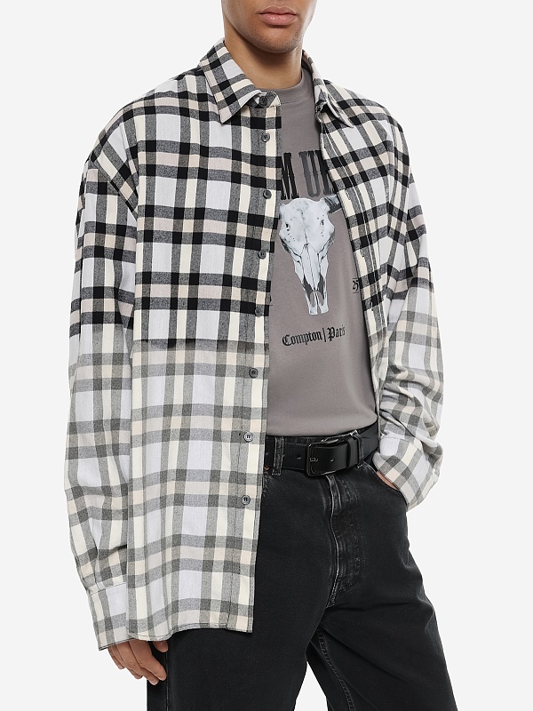 Рубашка муж IH NOM UH NIT NUW25219 520_BLACK+WHITE - 3