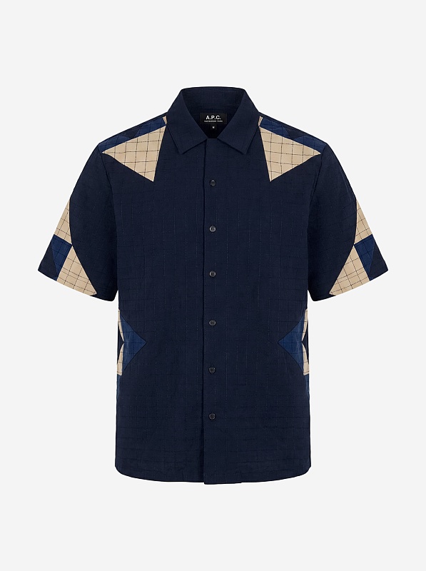 Рубашка муж A.P.C. COHOP-H12654 IAI INDIGO - 0