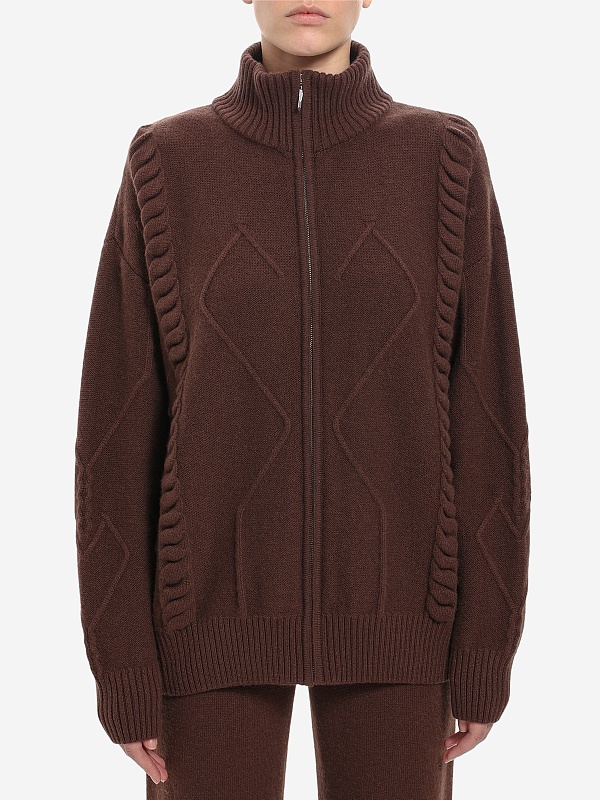 Кардиган жен Burka kn25-k002 Шоколадный - 2