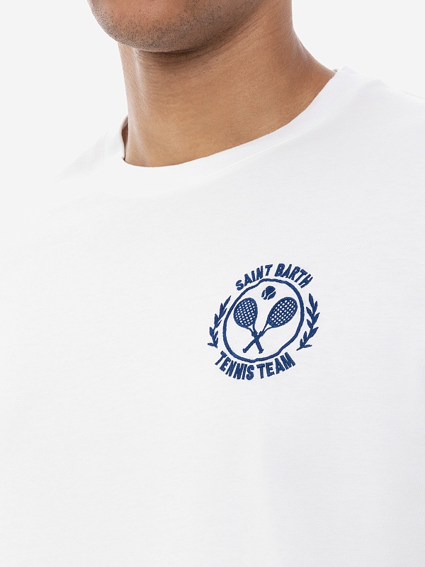 Футболка муж MC2 Saint Barth POT0001 02385H TENNIS LOGO ROUND 01N - 3