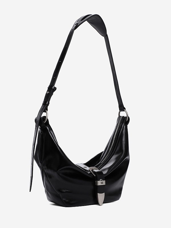 Сумка жен MARGESHERWOOD FF047365 BLACK GLOSSY PLAIN - 3