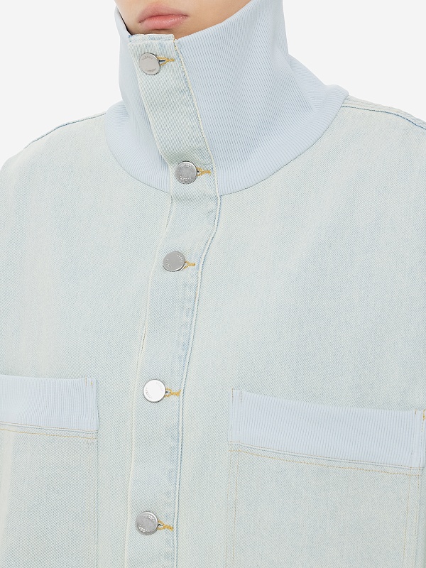 Куртка джинсовая жен Yuzefi YUZRS25-RW-TP01-43 LIGHT BLUE - 5