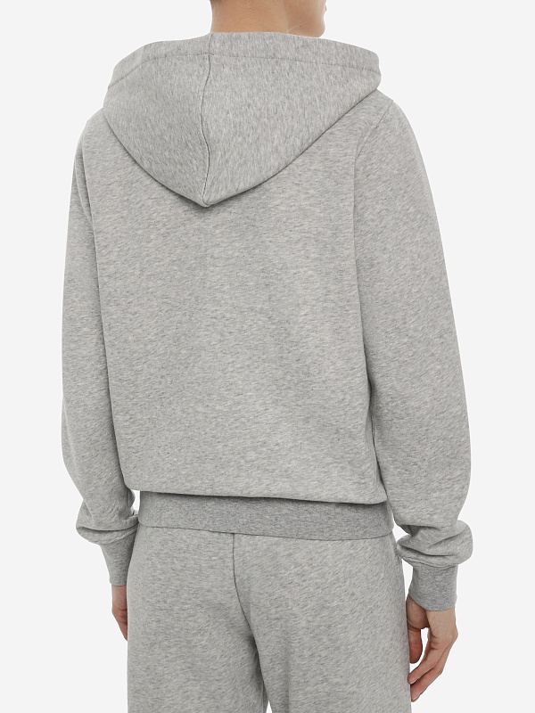 Толстовка на молнии жен Emporio Armani EW000392 AF15356 O8002 WARM GREY MELANGE - 4