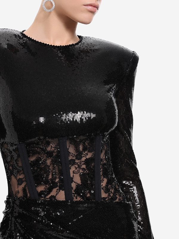 Платье жен Nissa RS16074 black - 4