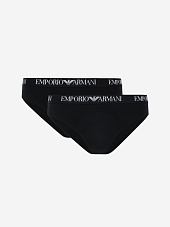 Набор (трусы 2 пары) жен Emporio Armani EW000403 AF13033 MC005 BLACK/BLACK