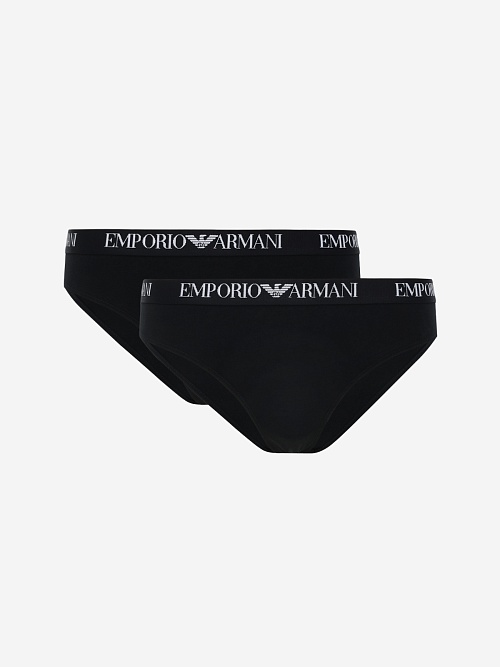 Набор (трусы 2 пары) жен Emporio Armani EW000403 AF13033 MC005 BLACK/BLACK - 0