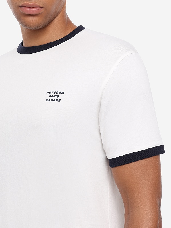 Футболка муж Drôle de Monsieur PERM-TS339-CO311-OW OFF WHITE - 5