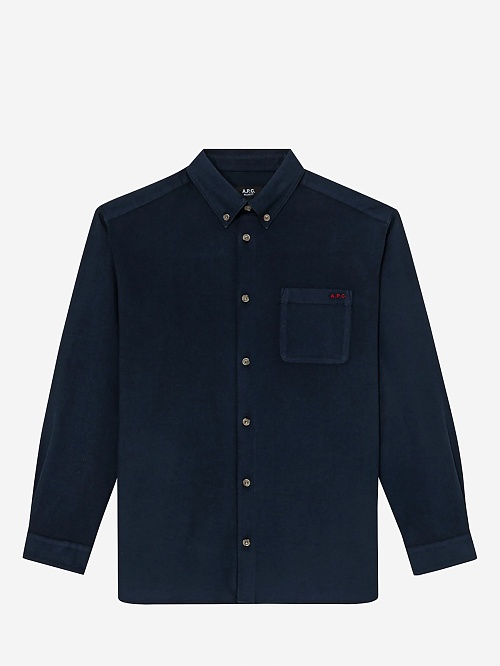 Рубашка муж A.P.C. COHAH-H12599 IAK DARK NAVY - 0