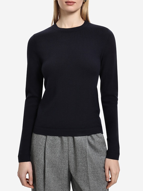 Лонгслив жен Officine Generale W25WTEE200 DARK NAVY - 1