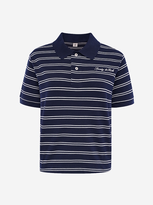 Поло жен Sporty & Rich TO085710326BL107 Dark Navy/White White - 0
