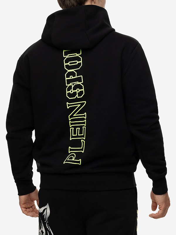 Худи муж Philipp Plein Sport SADC MJB3246 SJO001N 0229 black/yellow fluo - 3