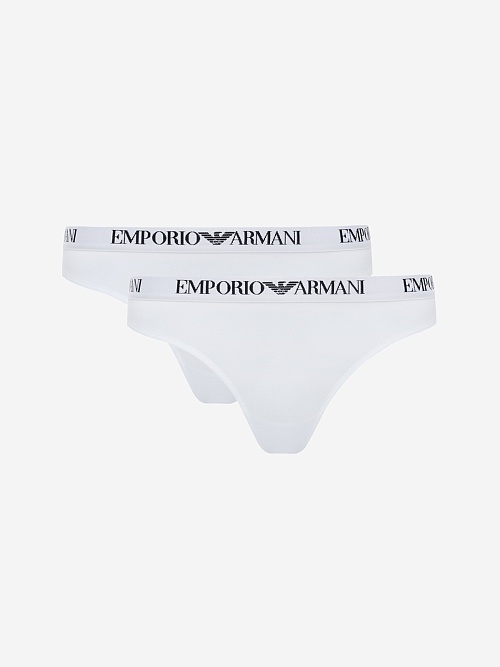 Набор (трусы 2 пары) жен Emporio Armani EW000402 AF13033 M0069 WHITE/WHITE - 0