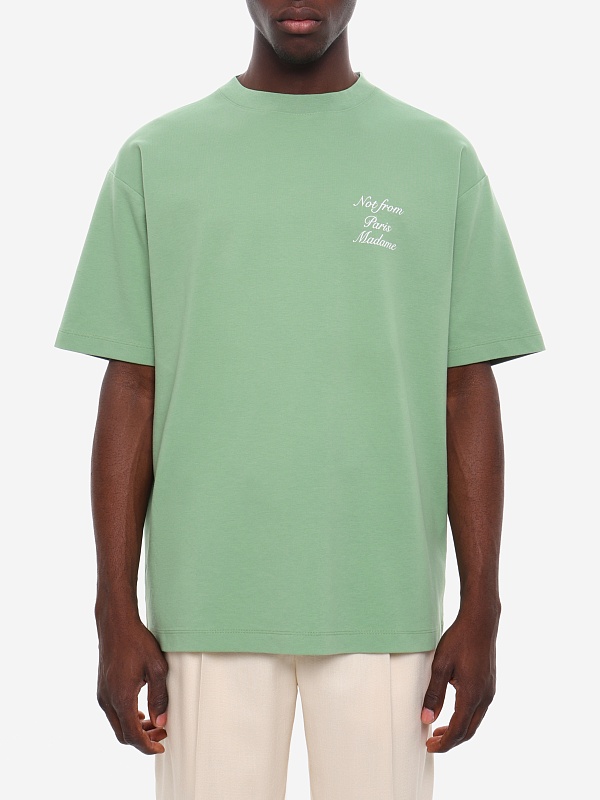 Футболка муж Drôle de Monsieur K-TS209-CO002-LGN LIGHT GREEN - 3