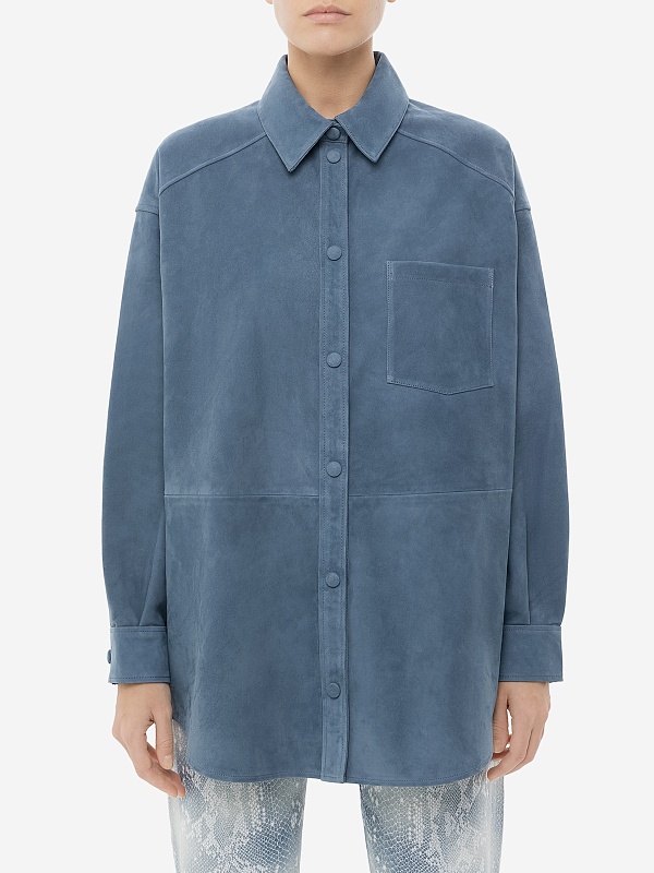 Рубашка жен Burka an-2416 Синий - 3