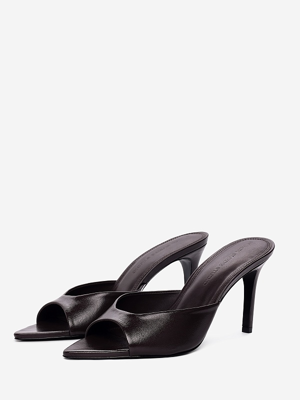 Мюли (каблук) жен Black Suede Studio BREA 80 | 80mm black coffee - 1