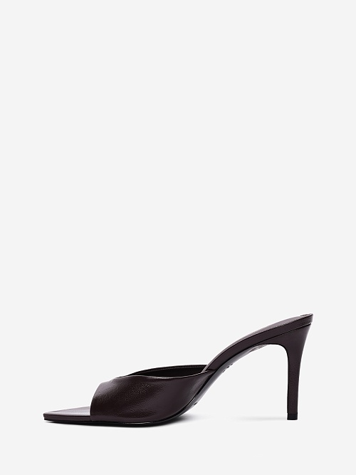 Мюли (каблук) жен Black Suede Studio BREA 80 | 80mm black coffee - 0