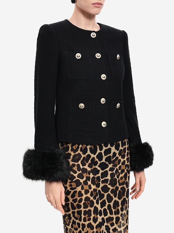 Жакет жен Self-Portrait AW25-088J-B BLACK - 2