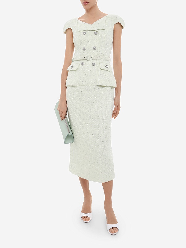 Платье жен Self-Portrait SS26-030M-G LIME - 1