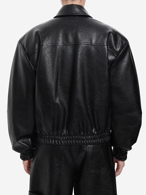 Куртка кожаная жен MSGM 3942MDH03X 257804 99 - 3