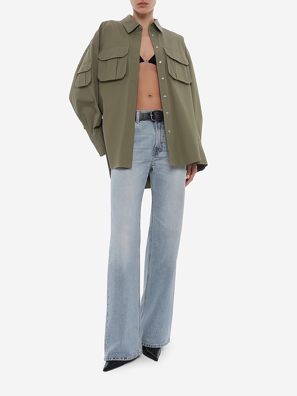 Рубашка жен Ksubi WPS26SH004 khaki - 1